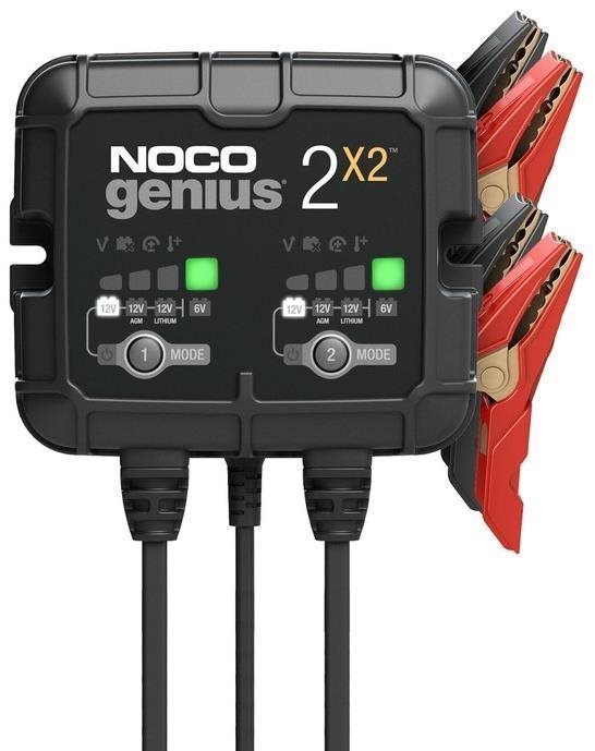 NOCO 2X2 2-es (dupla) akkumulátortöltő 6/12 V, 2-40 Ah, 2 A