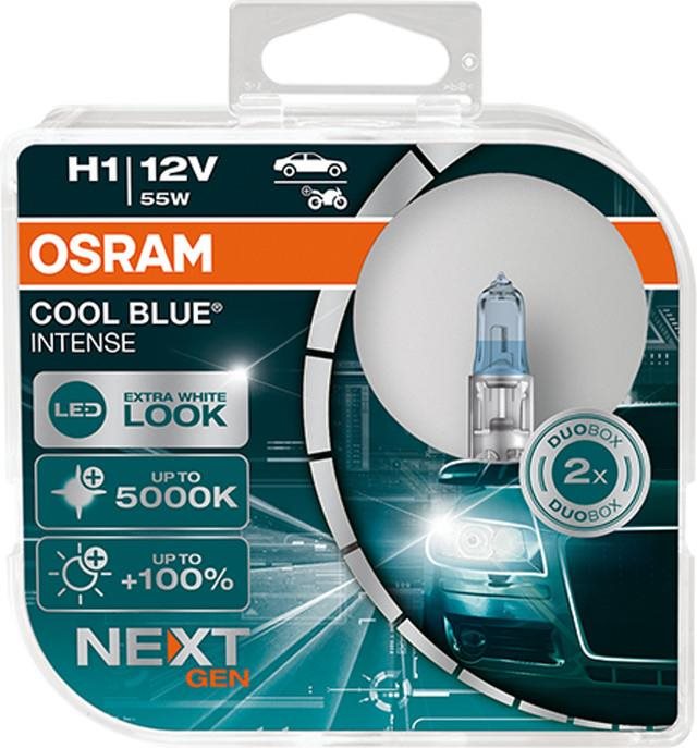 OSRAM H1 Cool Blue Intense Next Generation, 12V, 55W, P14,5s, Duobox