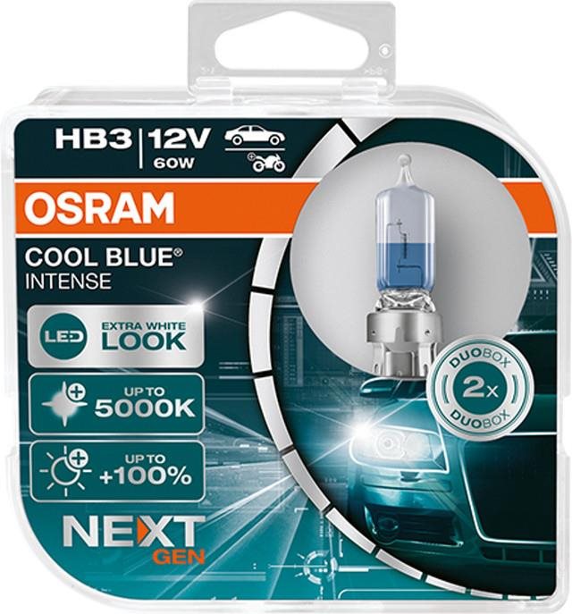 OSRAM HB3 Cool Blue Intense Next Generation, 12V, 60W, P20d, Duobox