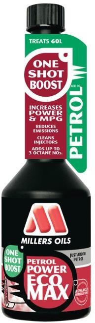 Millers Oils adalék, Petrol Power ECOMAX - One Shot Boost 250 ml