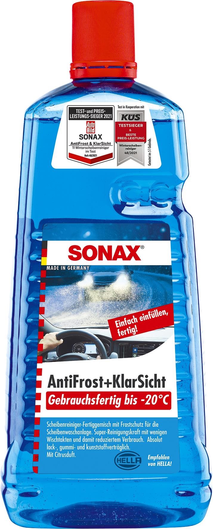 SONAX Téli szélvédőmosó folyadék -20°C-ig - 2 l
