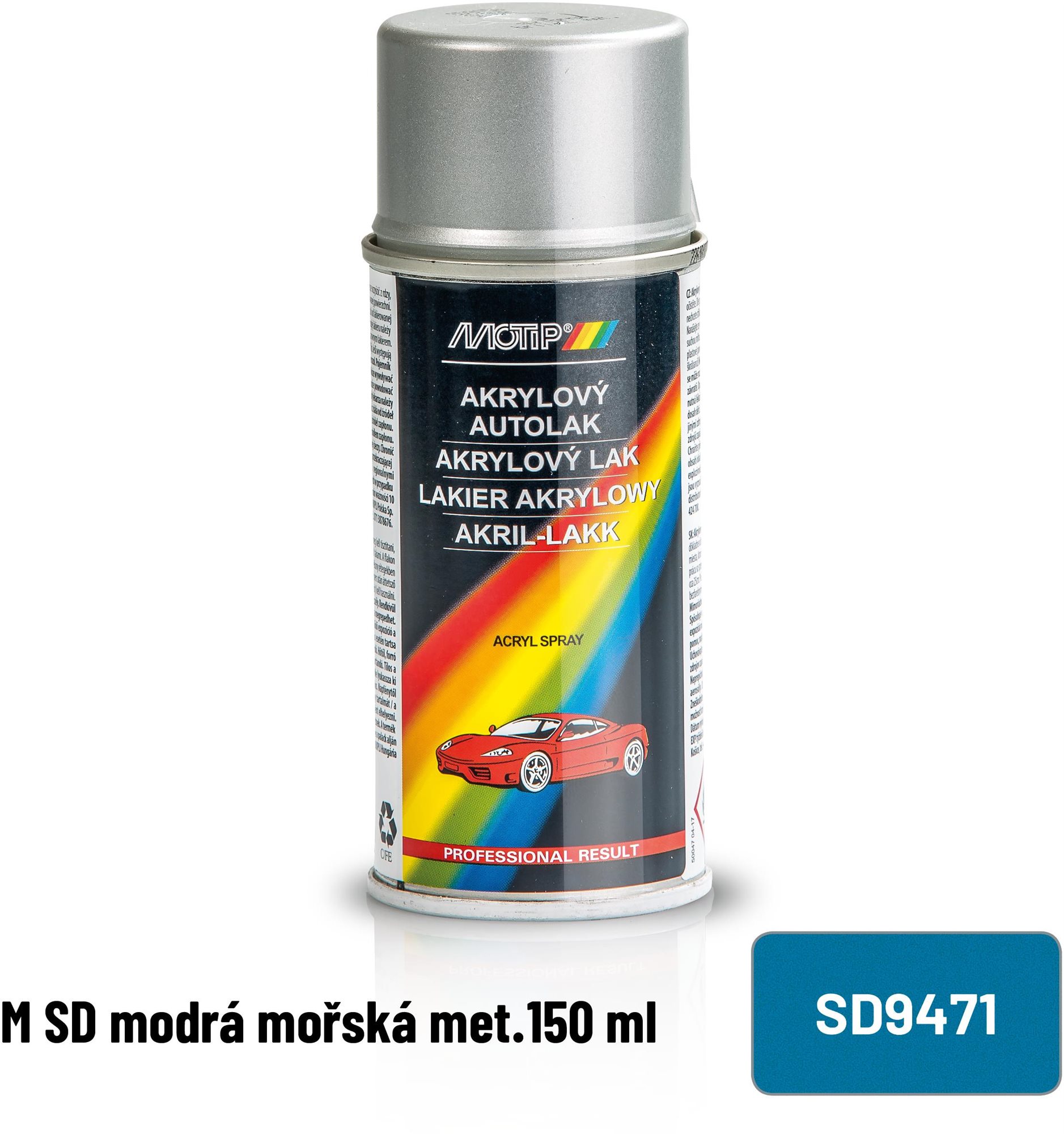 Festékspray MOTIP M SD tenger metál 150 ml