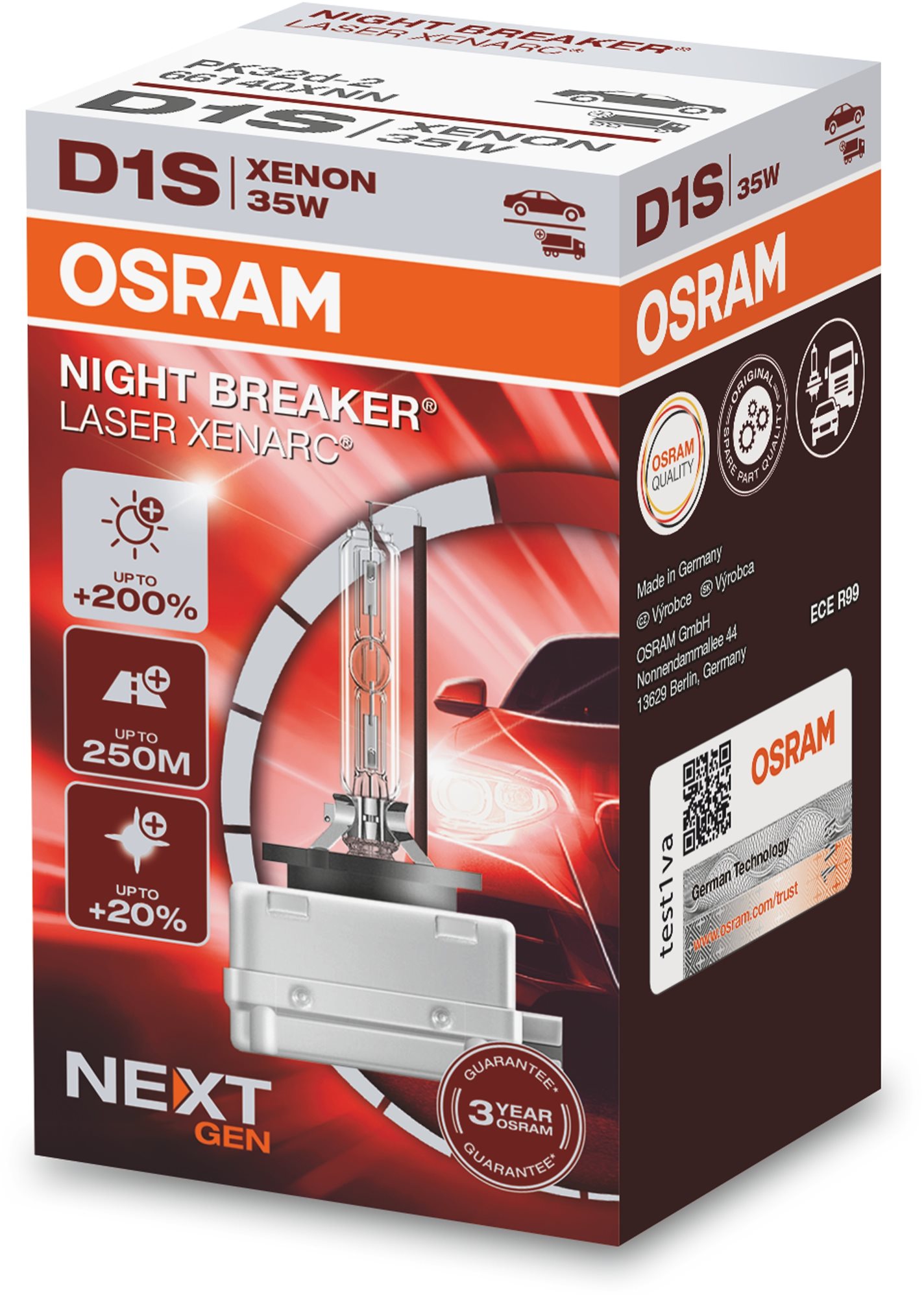 Osram Xenarc D1S Night Breaker Laser Next. gen +200%