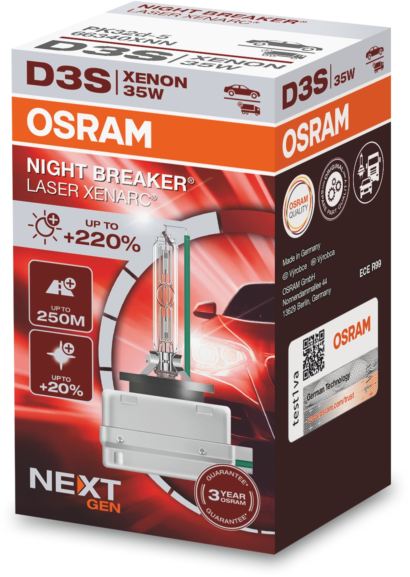 Osram Xenarc D3S Night Breaker Laser Next. gen+220%