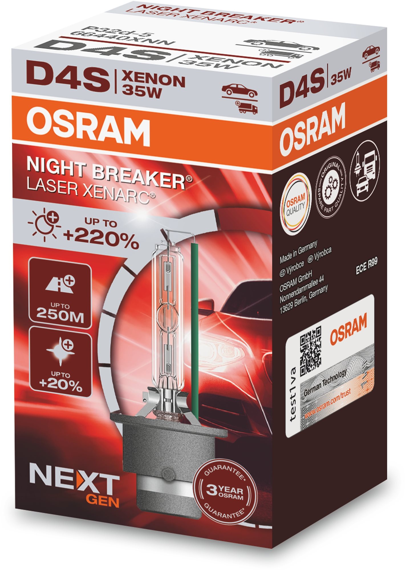 Osram Xenarc D4S Night Breaker Laser Next. gen+220%
