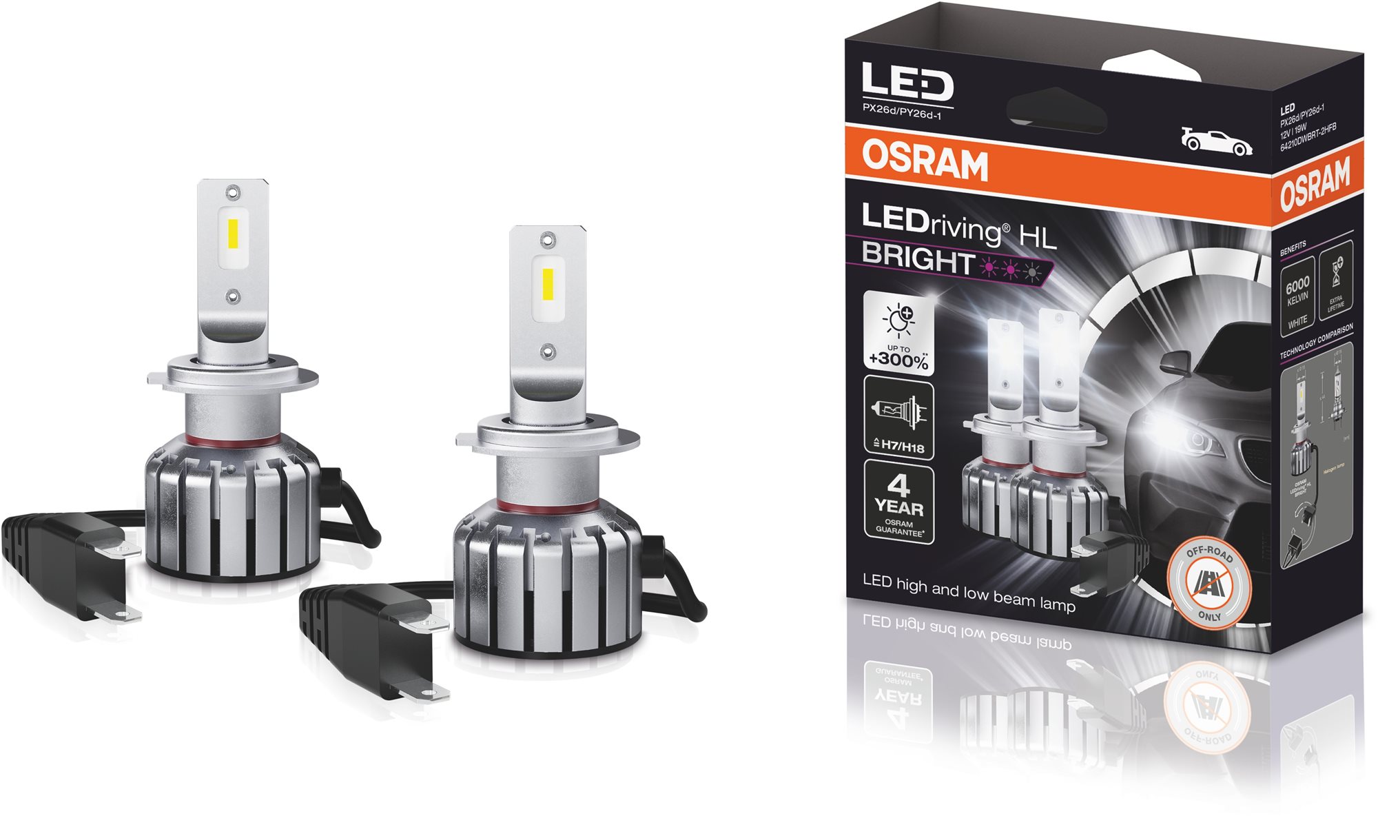 OSRAM LEDriving HL BRIGHT +300% 