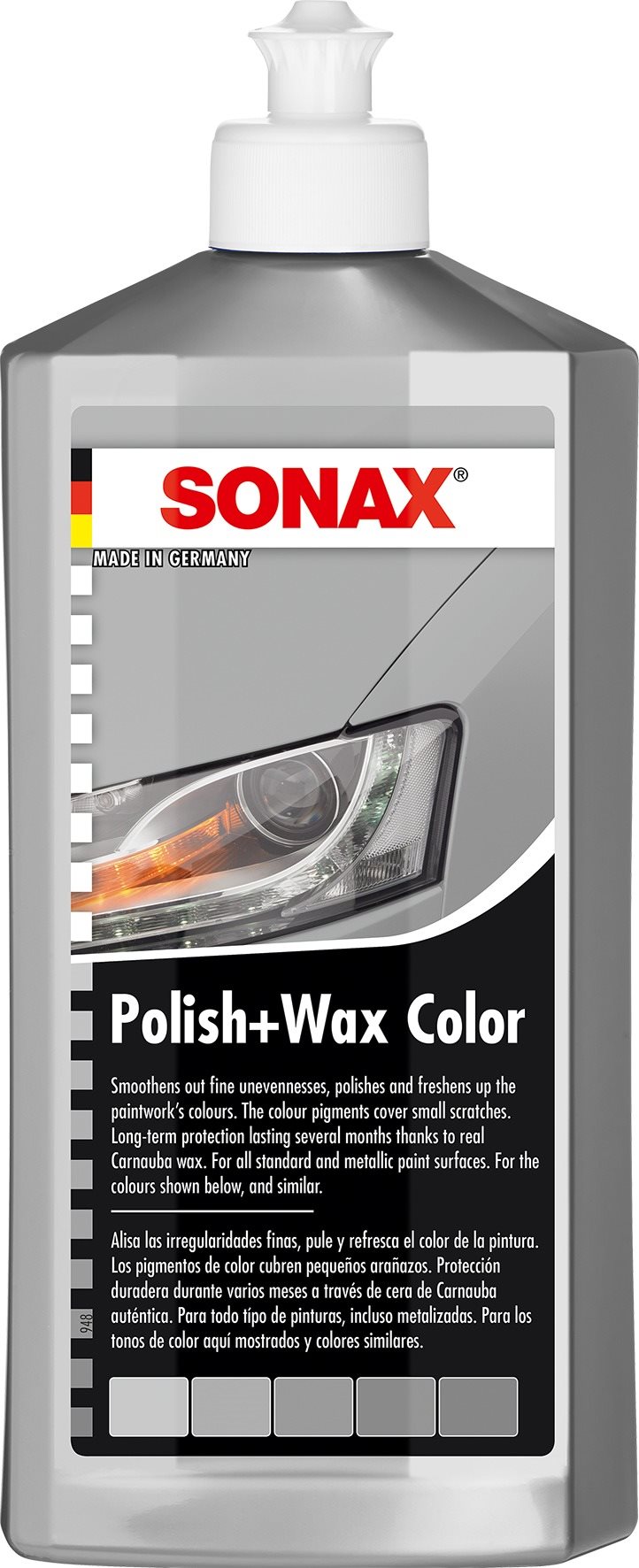 SONAX Polish & Wax COLOR ezüstszürke, 500ml