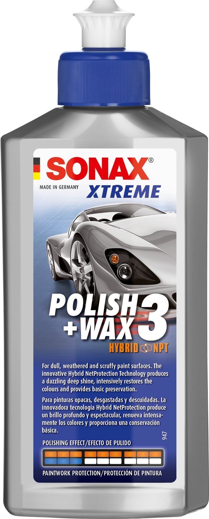 SONAX Xtreme Polish & Wax 3 fényesítő 250 ml-es autó kozmetikai termék