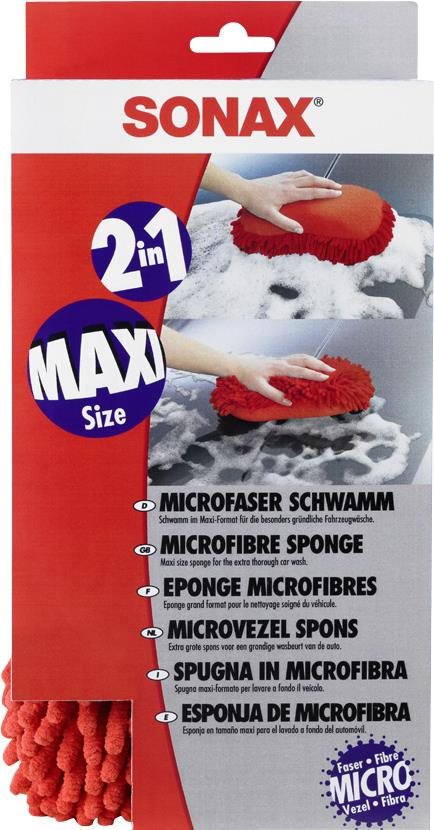 Sonax Mikroszálas mosószivacs piros