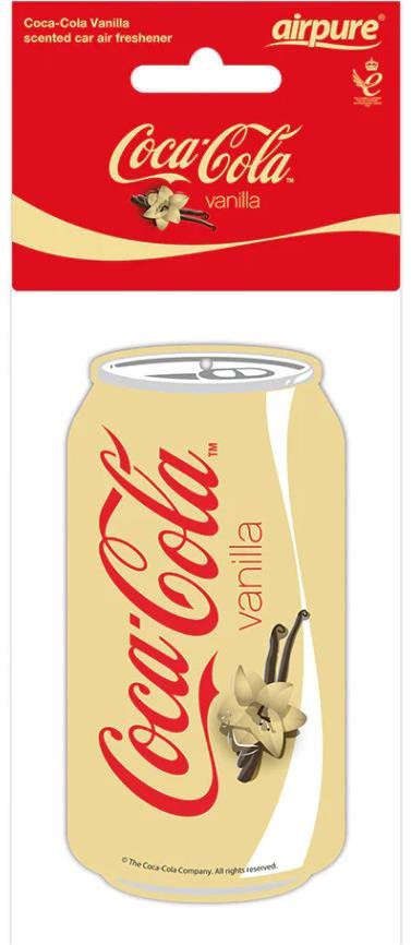 Airpure Coca-Cola Függő illatosító, Coca Cola Vanilla illat - dobozos ital dizájn