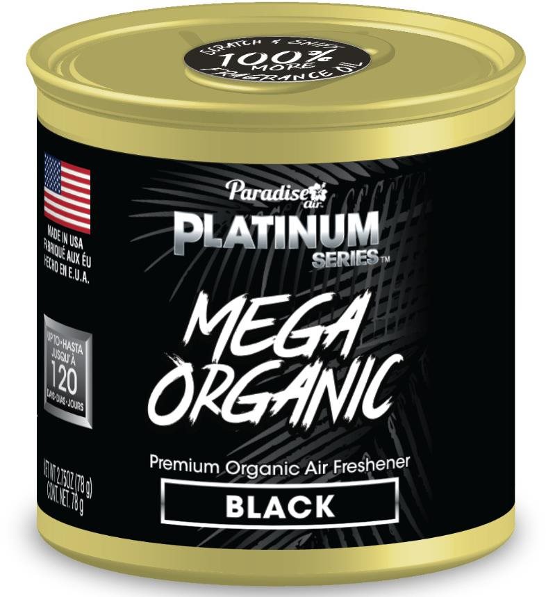 Paradise Air Mega Organic Air Freshener - Black illat 78 g