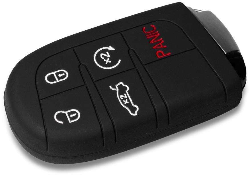 Escape6 ochranné silikonové pouzdro na klíč pro Dodge / Jeep barva černá