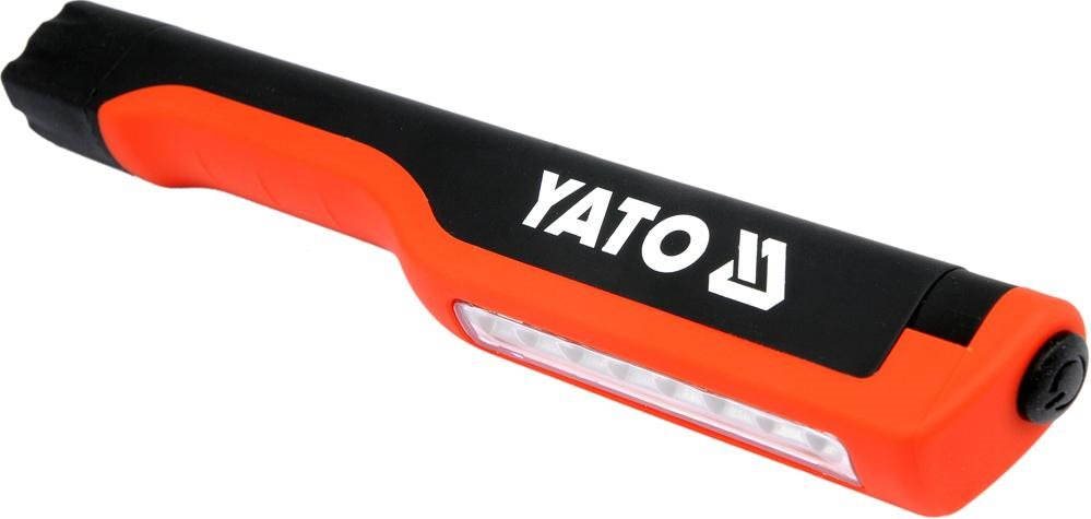 YATO LED-es zseblámpa 8 LED, csíptetővel, 80 lm