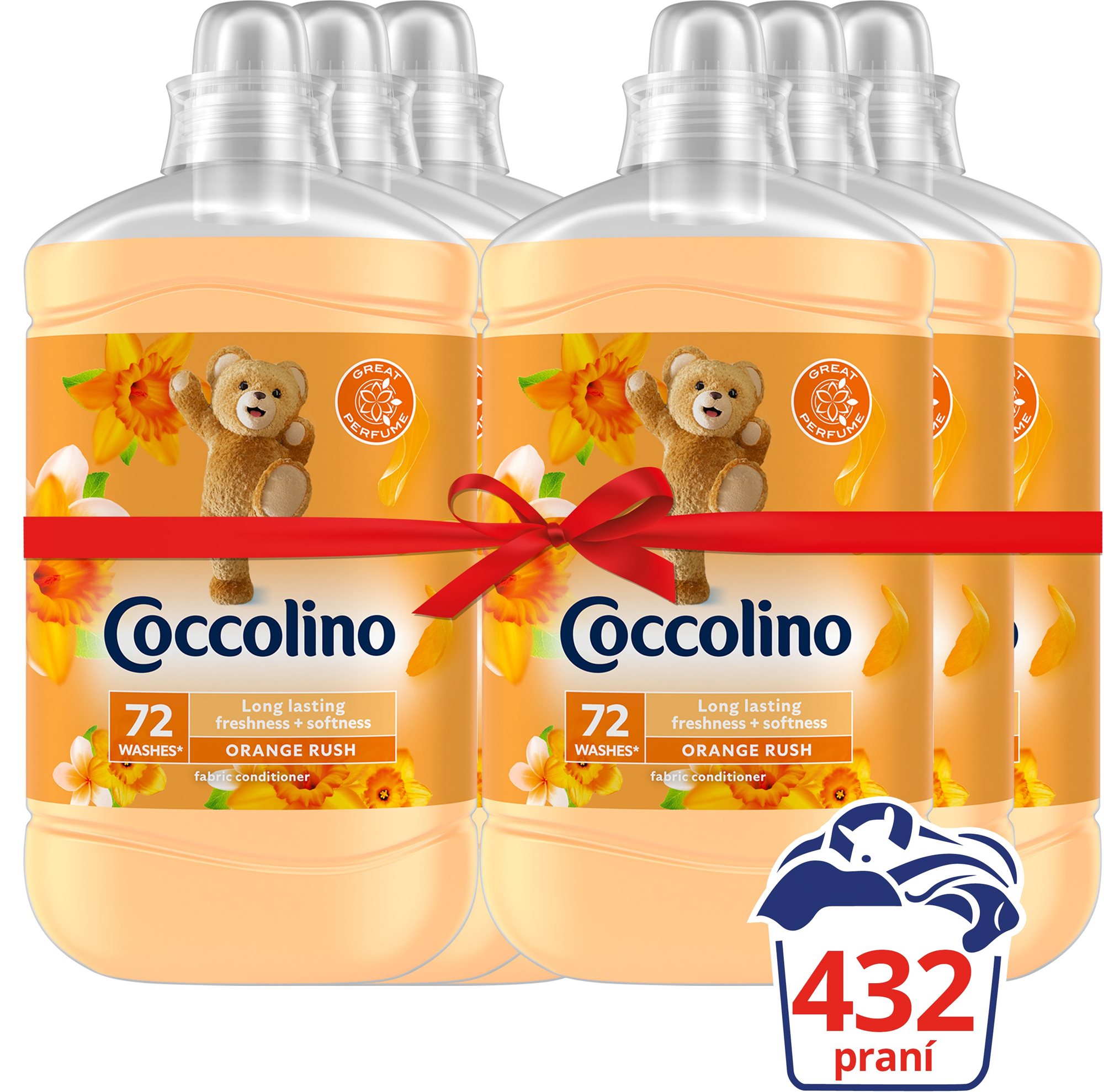 COCCOLINO Orange Rush 6 × 1,8 l (432 mosás)