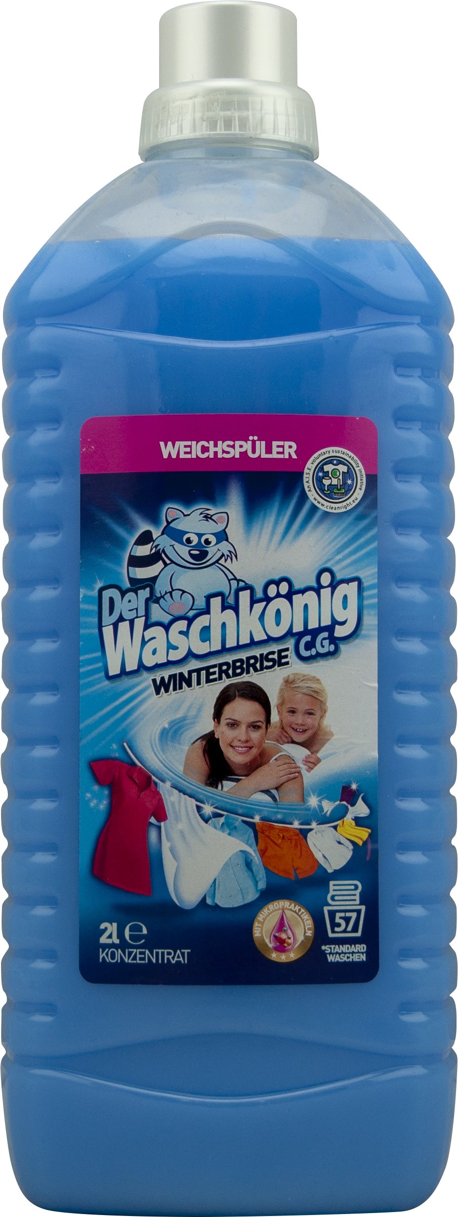DER WASCHKÖNIG Koncentrált öblítő - Winter Breeze 2 l (57 mosás)
