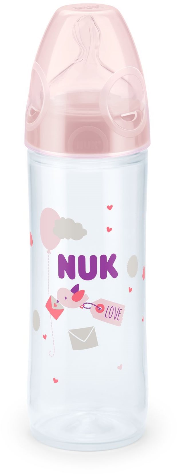 NUK Love Cumisüveg, 250 ml - rózsaszín