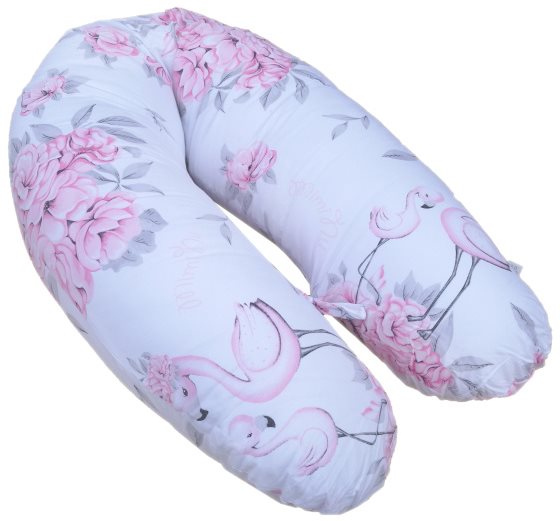 COSING Sleeplease 195 cm - Bazsarózsa flamingókkal, rózsaszín