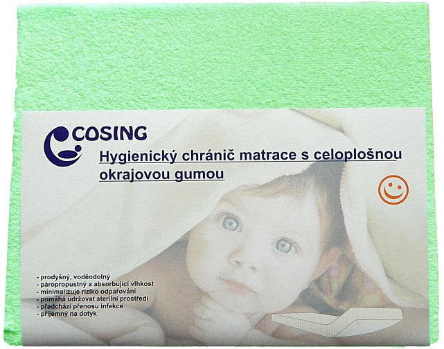 COSING Higiénikus védőfólia membránnal 120 × 60 cm - zöld