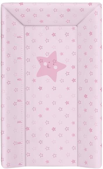 Ceba Baby Soft pelenkázó alátét 80 cm háromszög alakú - csillagok, rózsaszínű