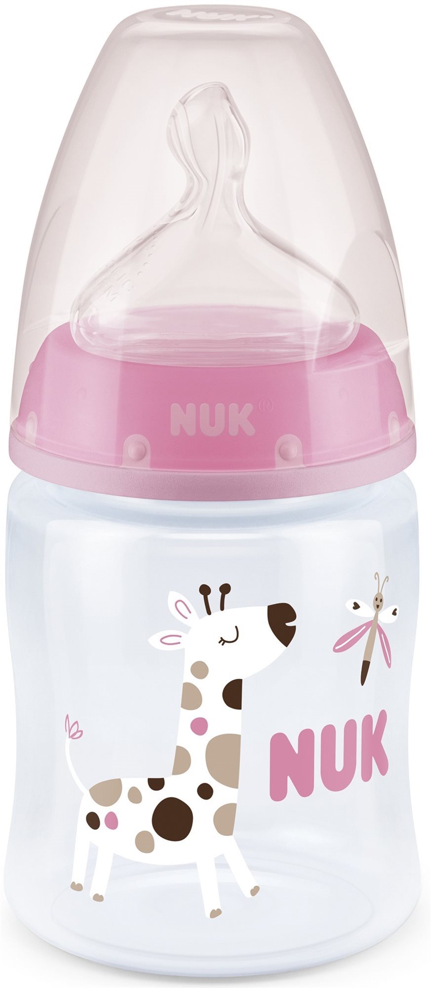 NUK FC+ cumisüveg hőmérséklet-szabályozóval 150 ml rózsaszínű