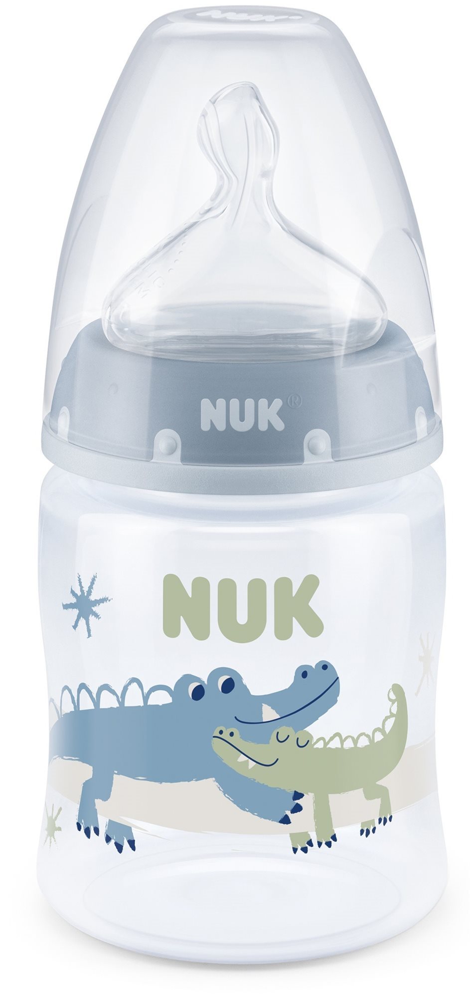NUK FC+ cumisüveg hőmérséklet-szabályozóval 150 ml kék