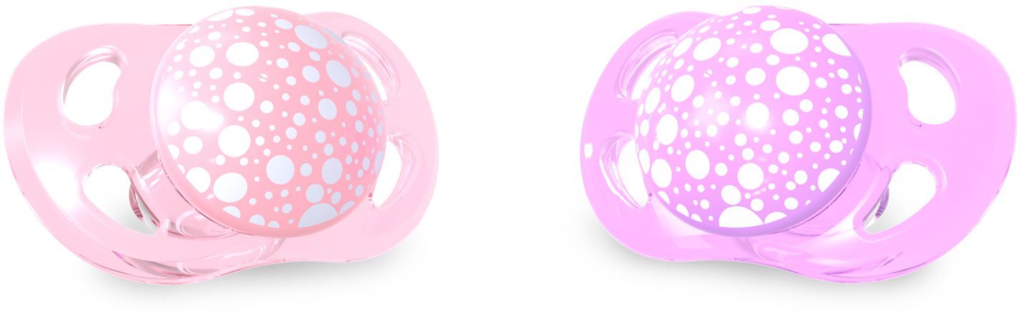 TWISTSHAKE Cumi mini 0–6m 2 db Pasztell rózsaszín és lila