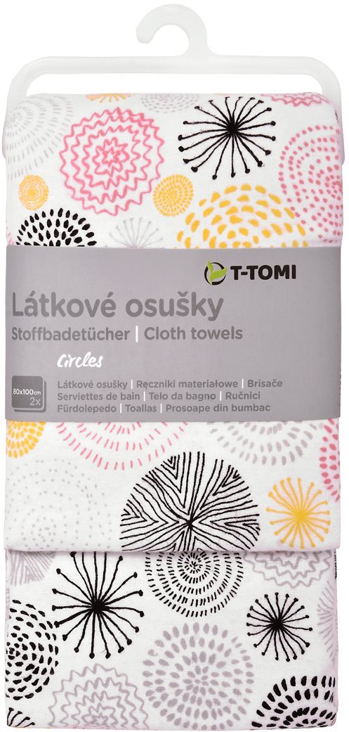 T-tomi textil fürdőlepedő circles, 2 db