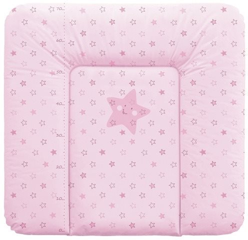 CEBA Baby Alátét 75 × 72 cm - Csillag, rózsaszín