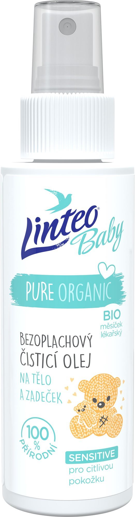 LINTEO BABY Baby tisztító olaj testre és fenékre 100 ml