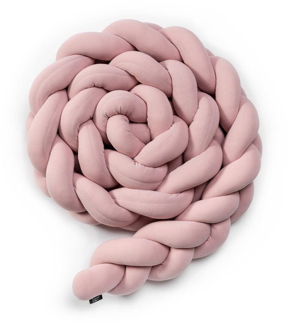 Rácsvédő kiságyba Eseco kötött rácsvédő 180 cm, rózsaszín