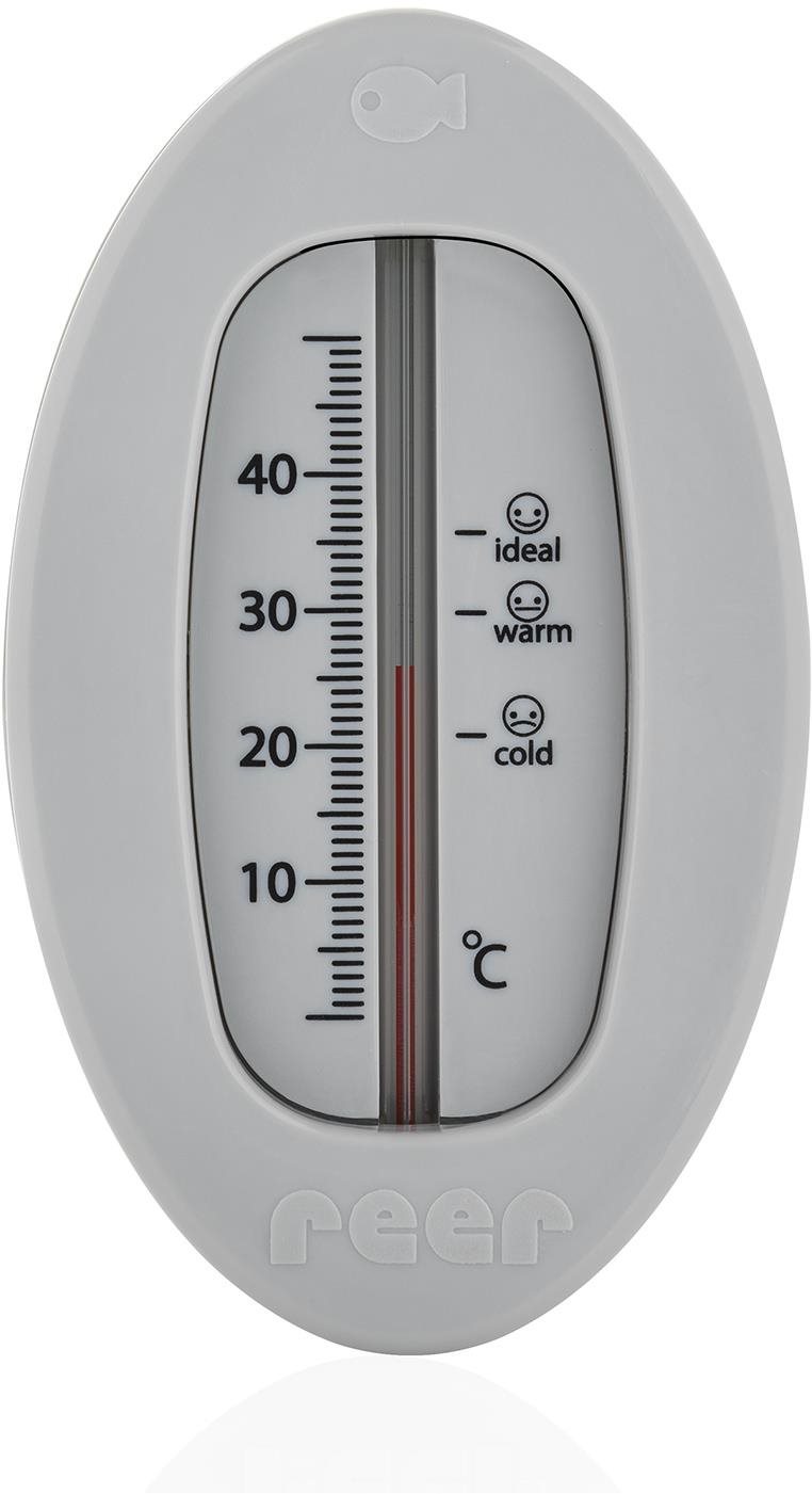 REER Hőmérő fördőkádba, ovális, szürke