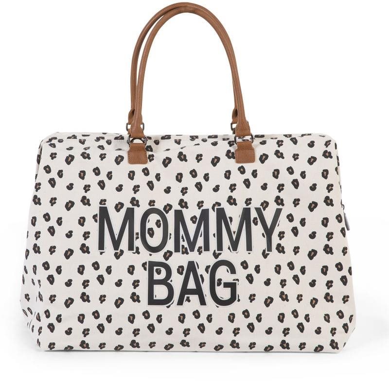 Pelenkázó táska CHILDHOME Mommy Bag Canvas Leopard