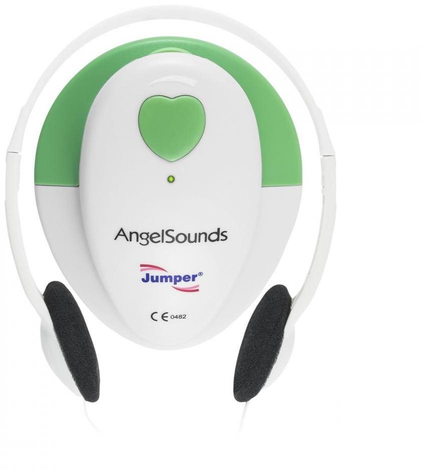 AngelSounds JPD 100S Prenatális szívhang hallgató, fehér/zöld