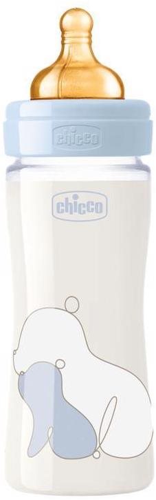 Chicco Original Touch latex, 240 ml - fiú, üveg