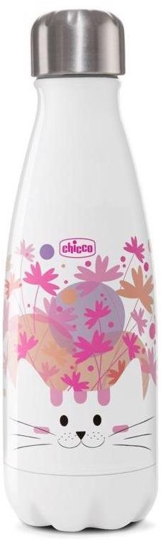 Chicco palack rozsdamentes acél thermo Chicco Drinks Cat, 350 ml