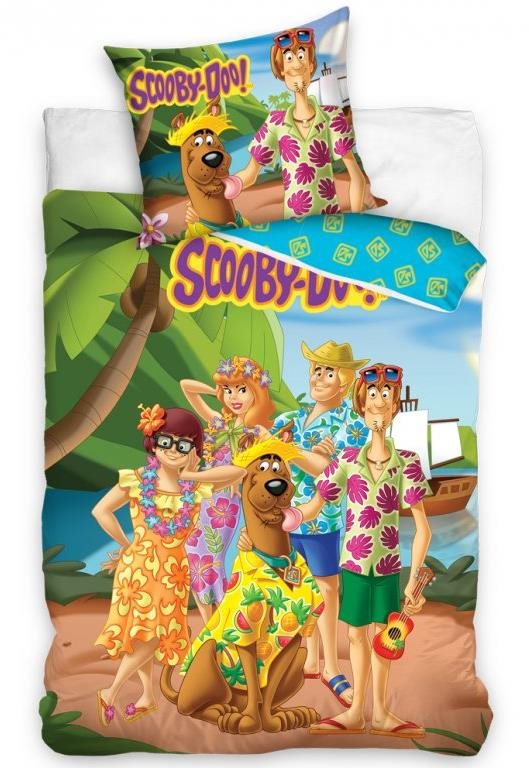 CARBOTEX kétoldaú - Scooby Doo - Hawaii nyaralás, 140×200 cm