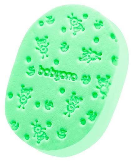 BabyOno Gyengéd gyerek fürdőszivacs, zöld