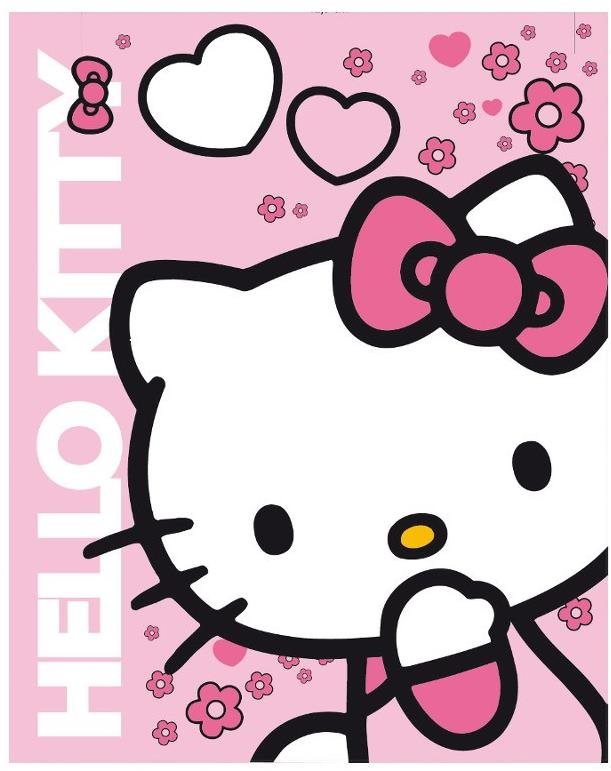 KAUFMANN gyermek kétoldalas autós takaró - Hello Kitty, 120 × 150 cm, 120 × 150 cm
