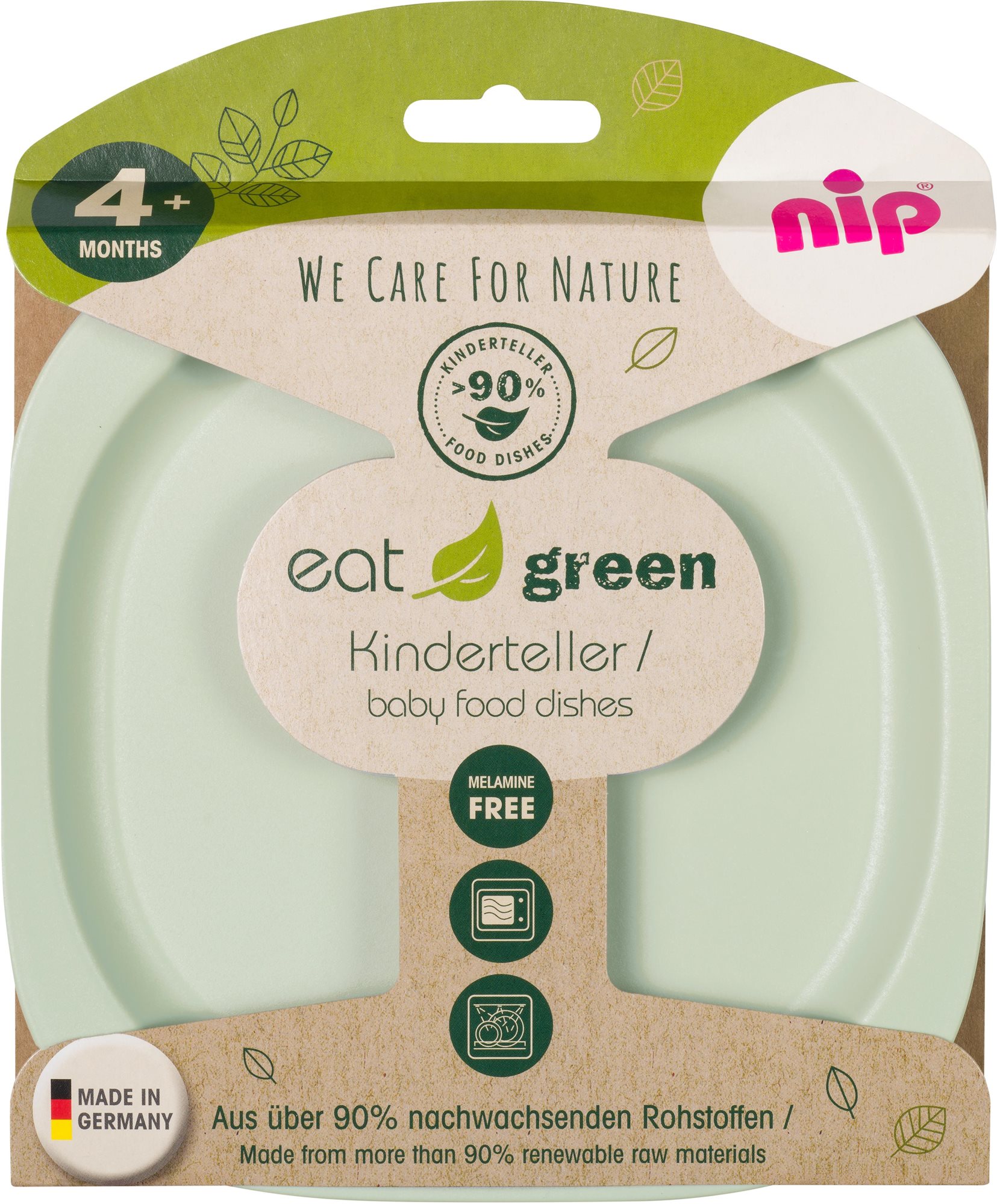 NIP Green Line 2 darab tányér Green/Light green