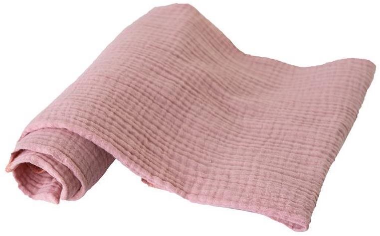 BABYMATEX Muslin pamut pelenkák. Fáradt rózsaszín 2 db Fehér 1 db, 70 × 80 cm