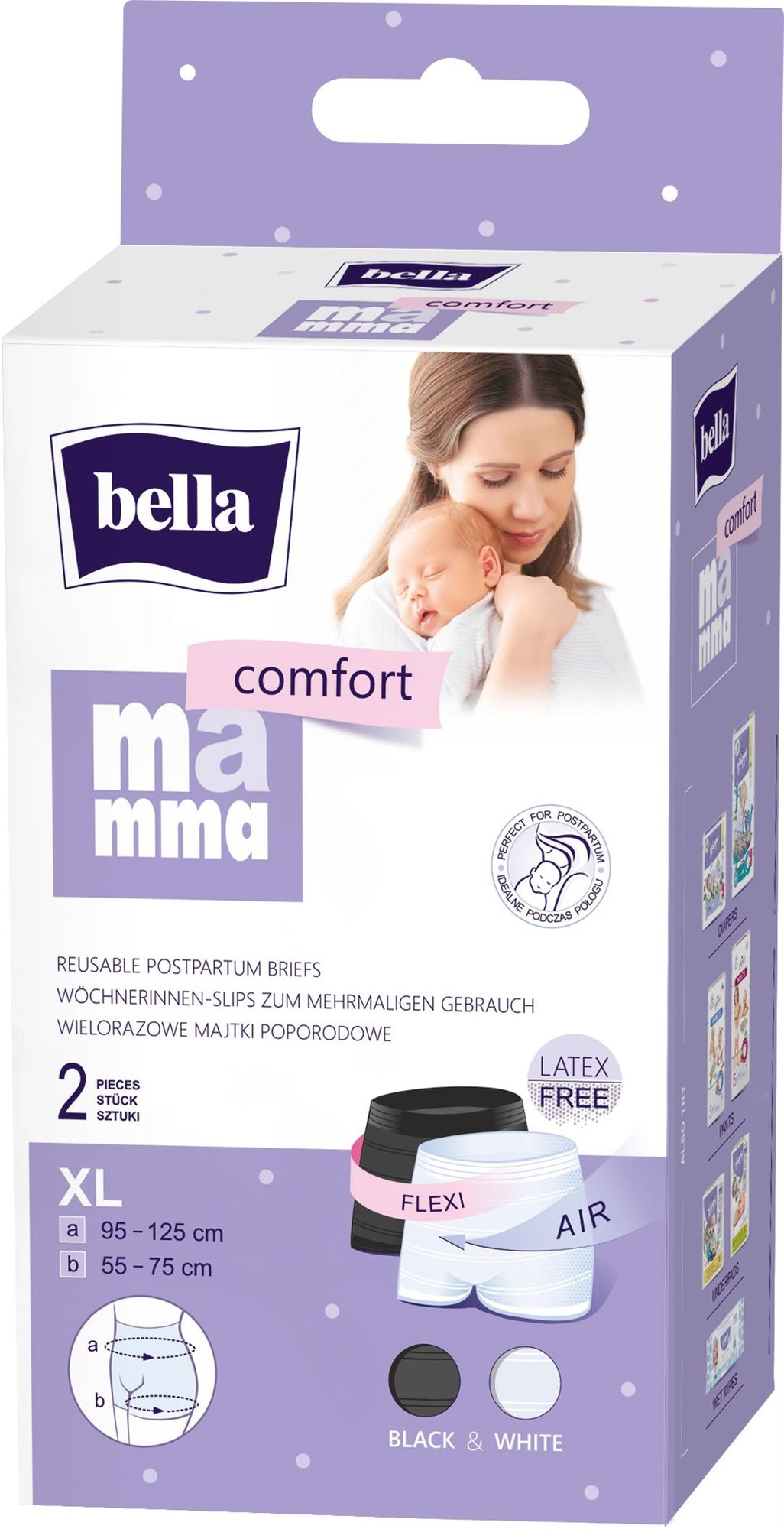 BELLA Mamma Comfort szülés utáni bugyi, XL, 2 darab