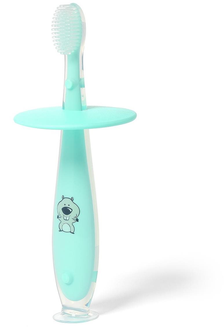 BabyOno gyerek fogkefe 12 m+, szürke/kék, 1 db