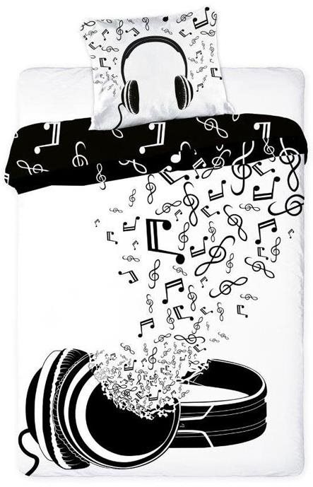 FARO Pamut ágynemű Music, 140×200 cm