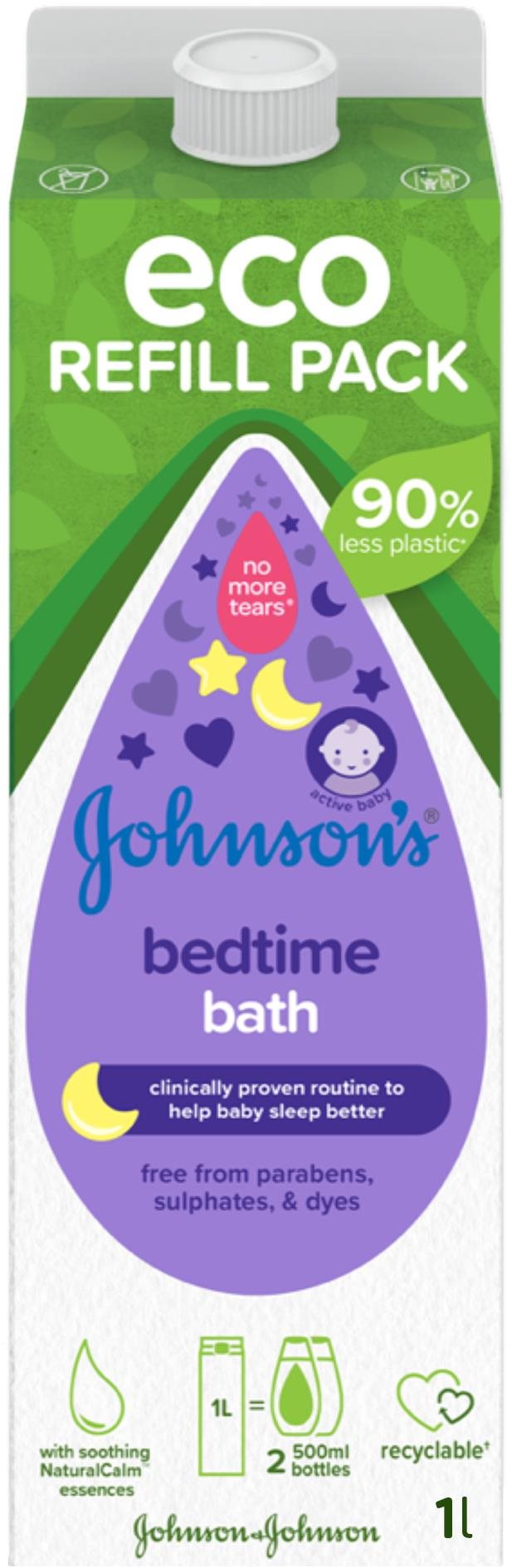 Gyerek habfürdő JOHNSON'S BABY Bedtime tusfürdő a jó alvás érdekében,1 l