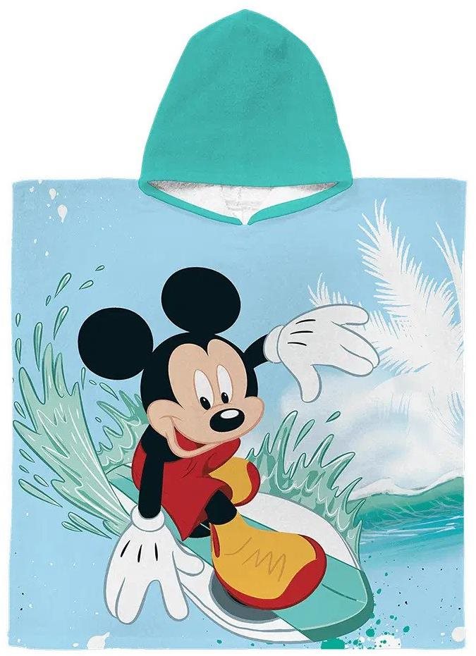 FARO gyermek strandponcsó Mickey Mouse Surfing Days 60 × 120 cm