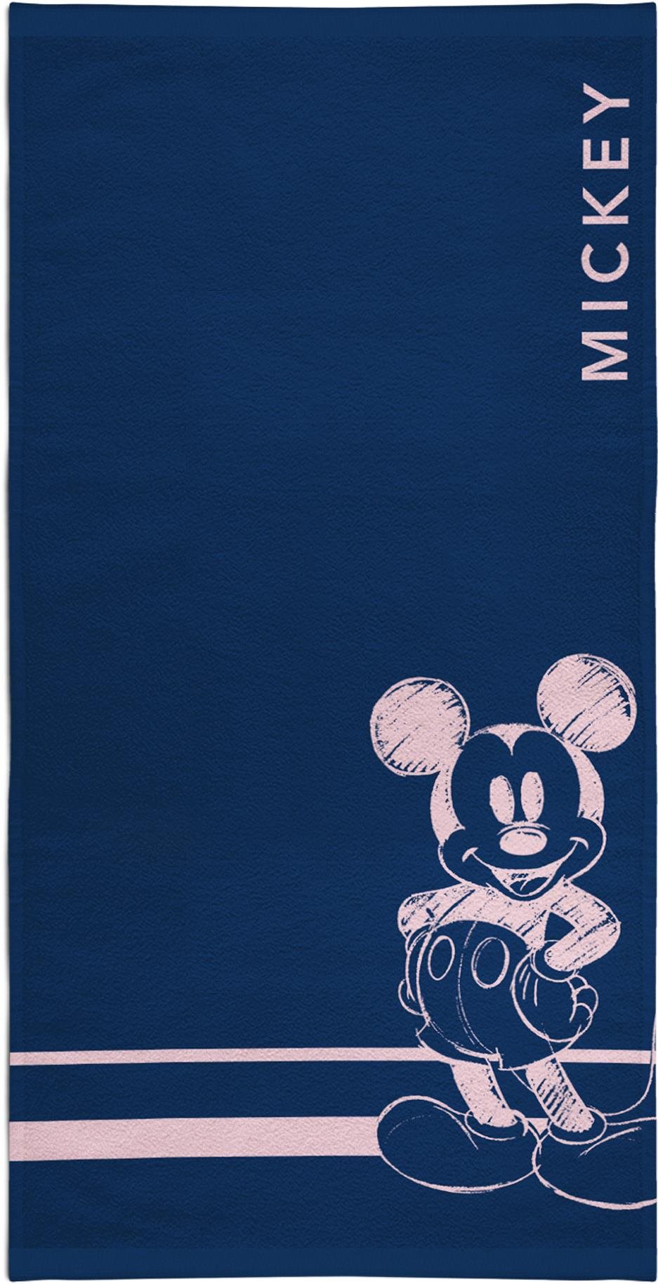 Gyerek fürdőlepedő FARO gyermek strandtörölköző Mickey 70 × 140 cm