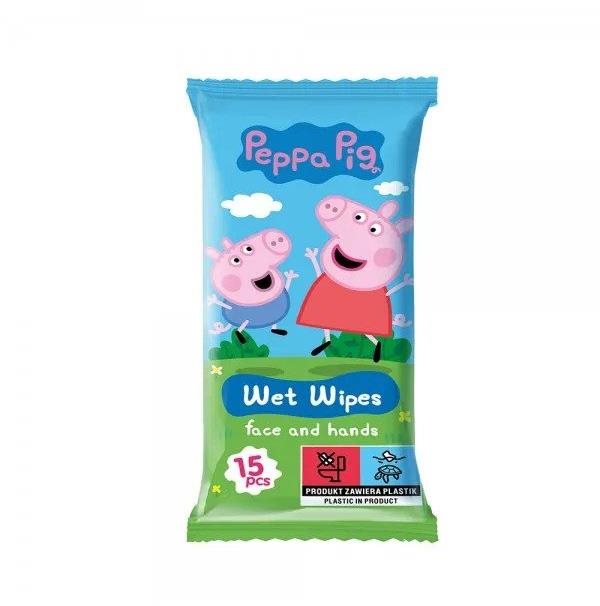 PEPPA PIG nedves törlőkendő eper 15 db