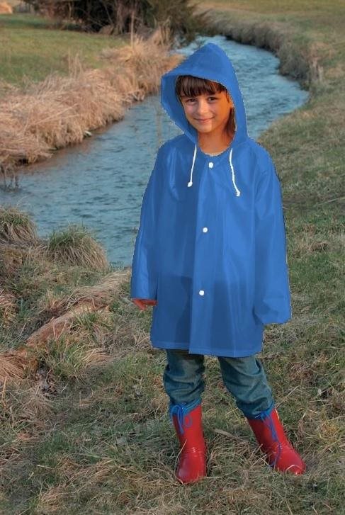 Doppler Kapucnis gyerek esőkabát, 92, kék