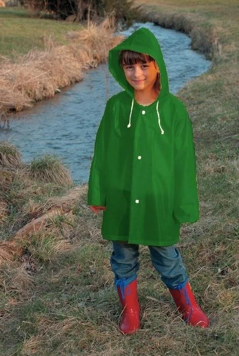 Doppler Kapucnis gyerek esőkabát, 92, zöld