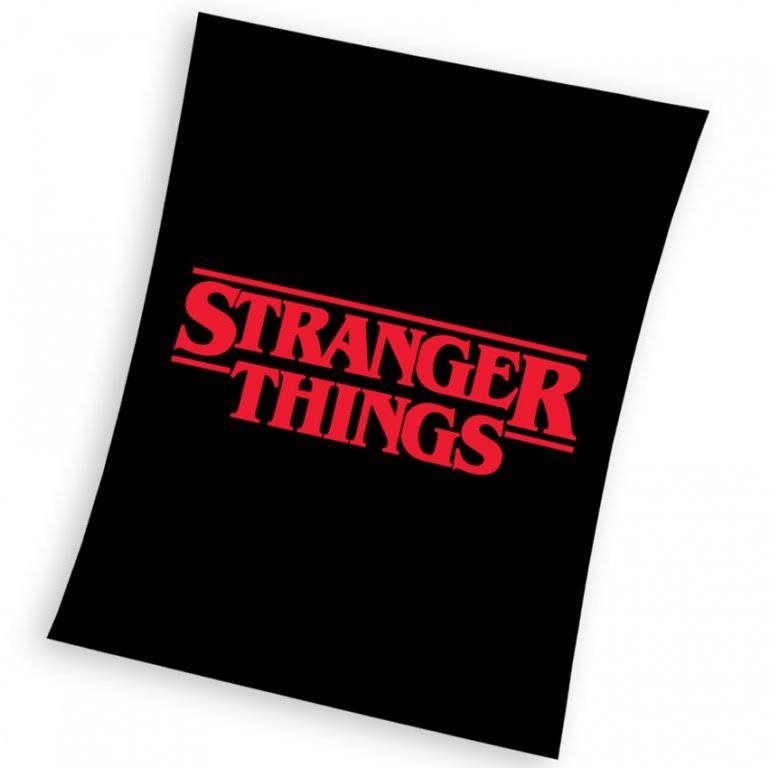 CARBOTEX Gyerek pléd Stranger Things Fekete 150×200 cm